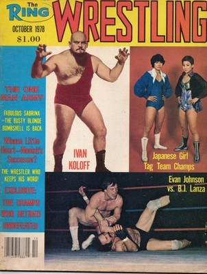 THE RING WRESTLING OCTOBER 1978 DAVID VON ERICH FRANK GOTCH STU HART IVAN KOLOFF