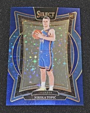2024-25 Panini Select Nikola Topic Blue Stars Prizm Rookie Card /20 Color Match