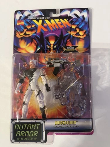 ToyBiz Marvel X-Men Quicksilver Variant 1996 Mutant Armor Series Vintage Mint