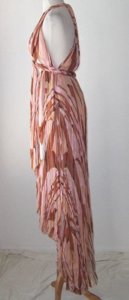 Maxi Vestido EMILIO PUCCI Seda Chifón Estampado Recortado 40 4 Foto 3 de 4