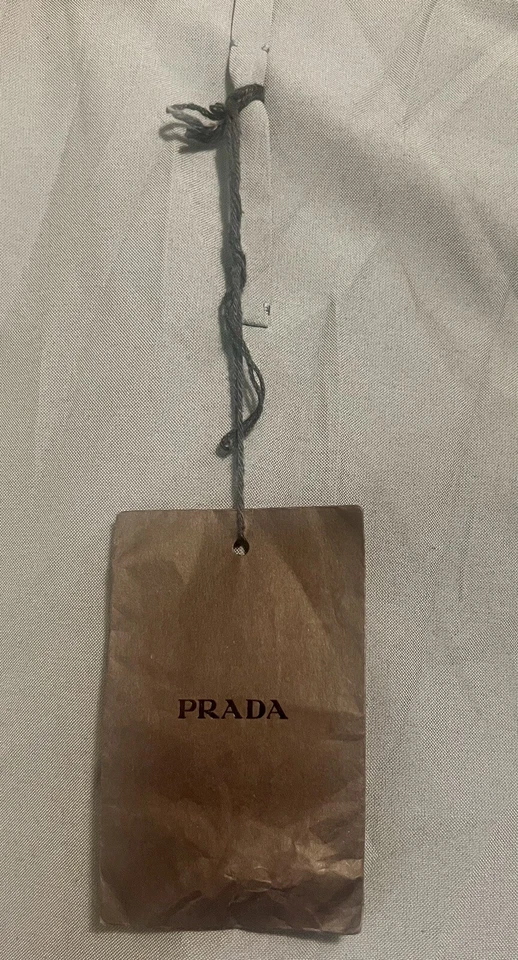 Auténticos Pantalones Prada Hechos en Italia Pantalones Informales Avio Azul 40 Foto 3 de 4