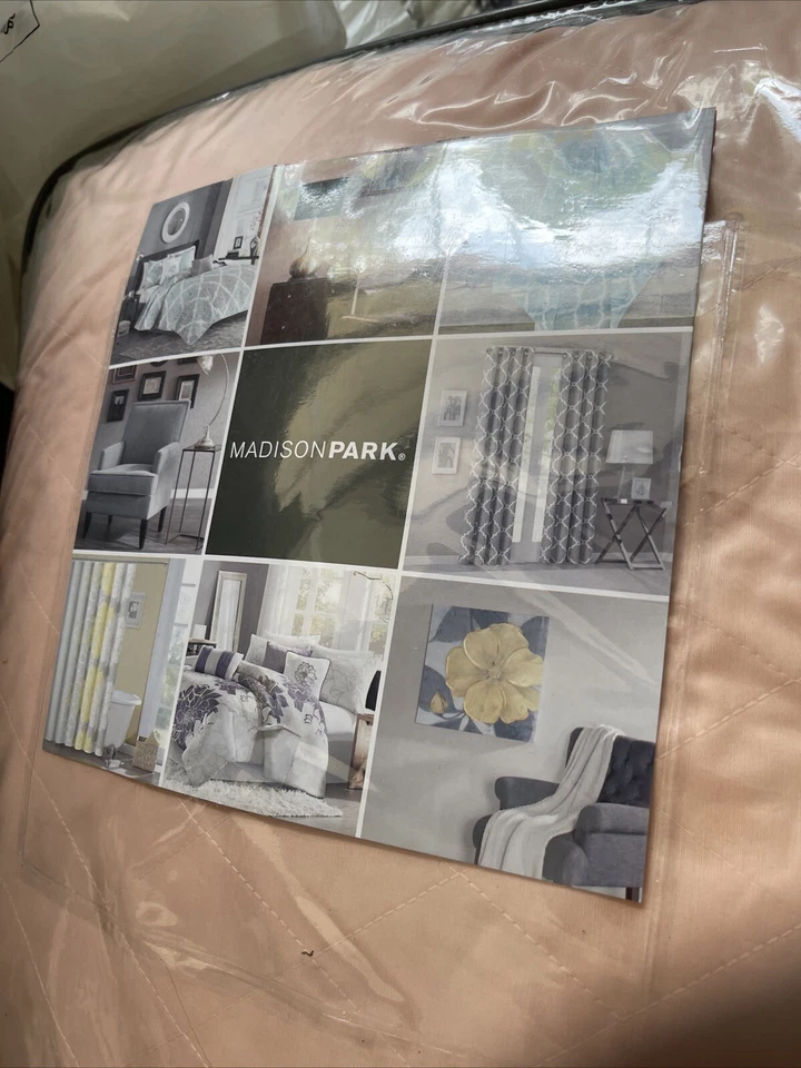 Juego de edredón de algodón estampado de 6 piezas Madison Park Lola con almohadas Foto 3 de 4