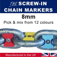 Anchoright™ 8mm anchor chain markers - pick n mix from 12 colours
