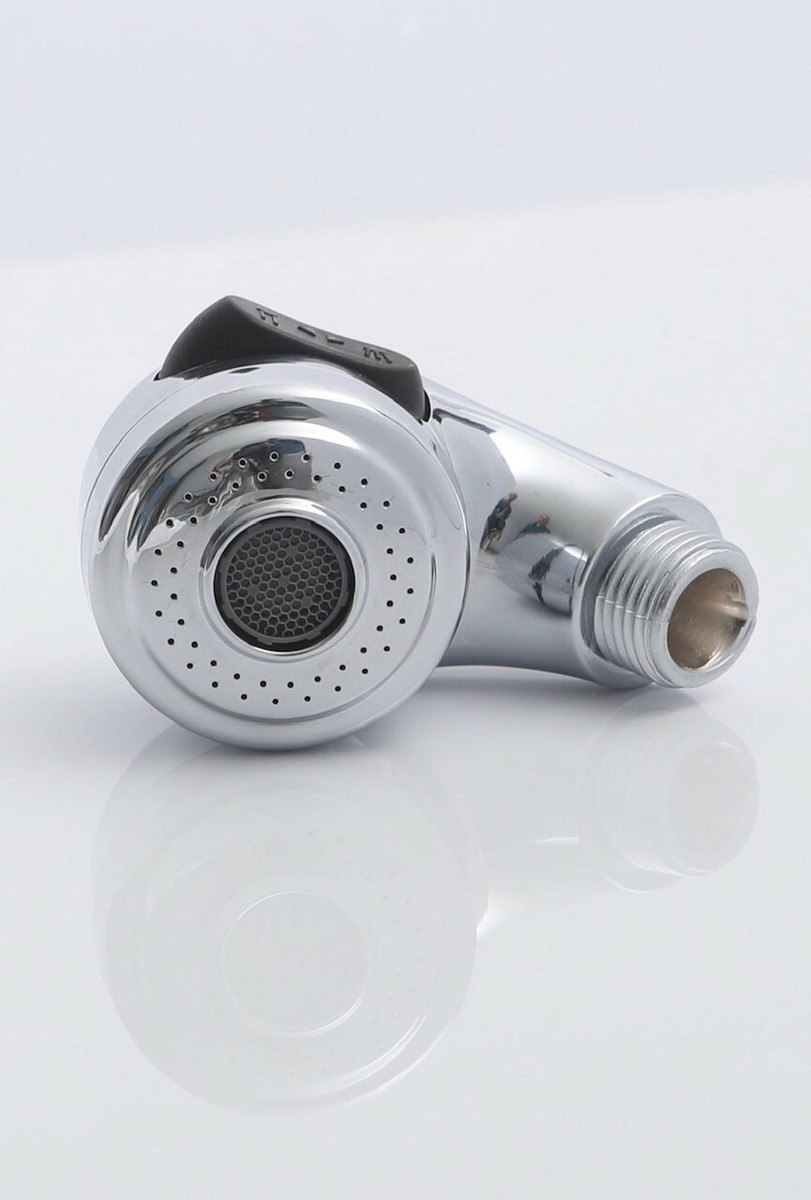 Shampoo Bowl Sprayer Head Replacement For Salon Sinks – Silver Chrome, Easy-Clean Nozzle, Wall Mount