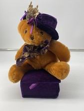 Teddy Bear with Heart Jewelry Box Plush Animal By Dan Dee Collector  s Choice