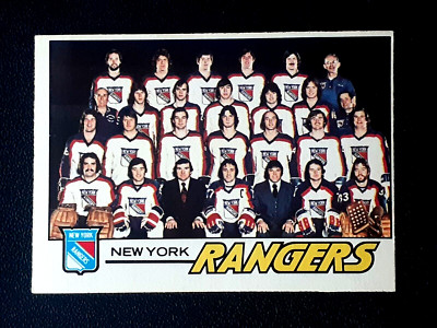 NEW YORK RANGERS TEAM CHECKLIST 1977-78 O-PEE-CHEE 77-78 NO 82 EX+       31643
