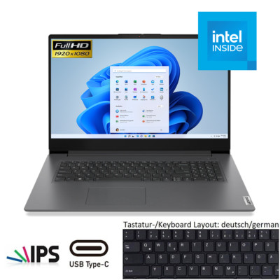 Lenovo V17 G4 17,3'' INTEL U300 @4,4GHz 40GB DDR4 512GB SSD FHD IPS Win 11 Laptop