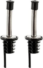2x Flaschenausgießer mit Verschluss Wein Öl Flaschen Ausgießer Dosierer 29