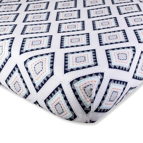 Wendy Bellissimo Sawyer Collection 7Pc Crib Bedding Set Include Sheets/Blanket - Picture 6 of 8