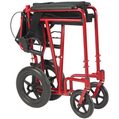 WIDE SEAT Wheelchair Lightweight EASY Folding Drive Manual HANDBRAKES FOR SAFETY