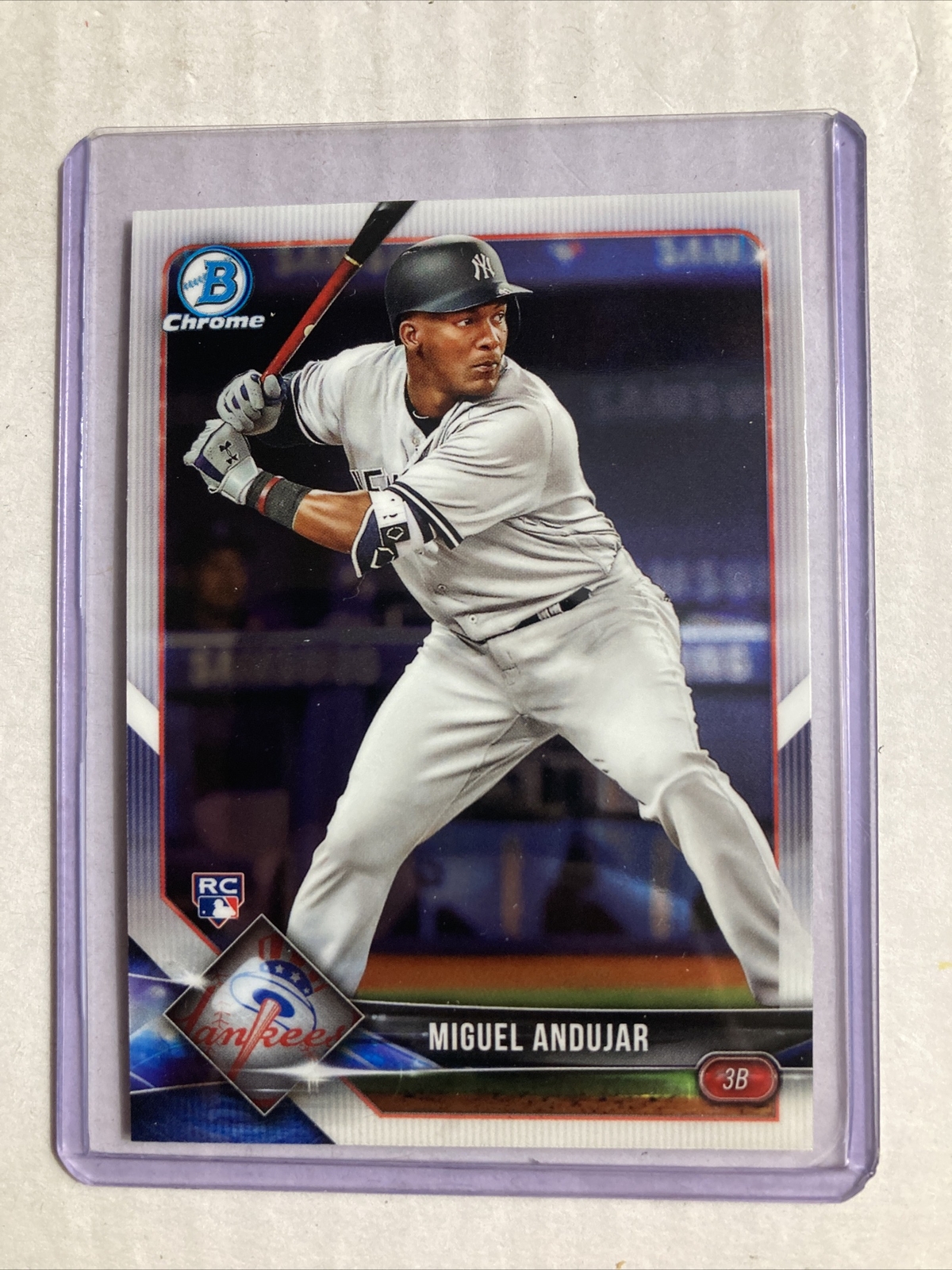 2018 Bowman Chrome #69- MIGUEL ANDUJAR Rookie RC Card.
