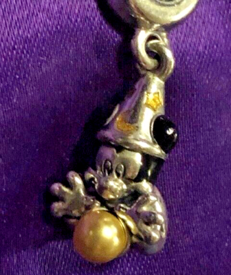 Genuine Pandora DISNEY Mickey Sorcerer Dangle 75th Anniversary