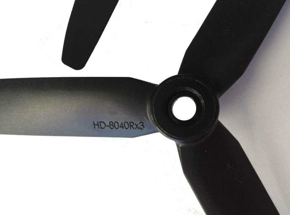 (10 x 6)" Zoll GWS 3-Blatt Propeller 2 Stück (2x revers) Multimotor ccw - LINKS - Bild 2 von 4