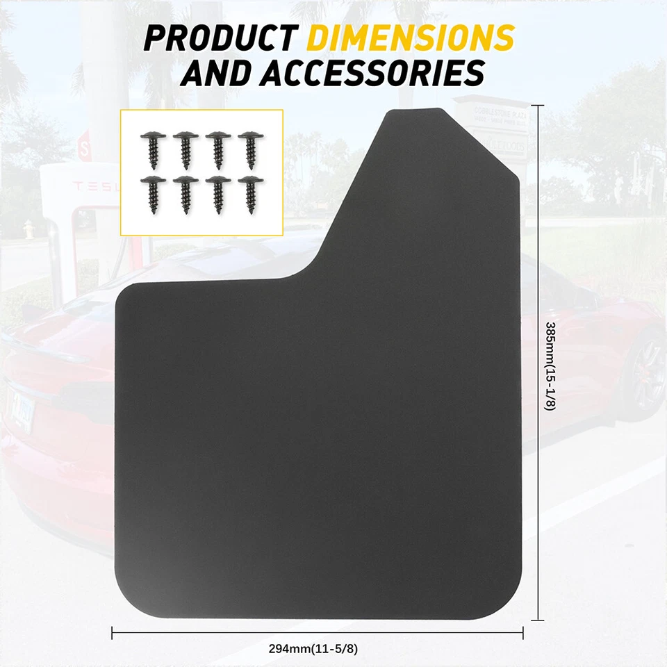 For Ford F-250 Super Duty 4Pcs Rally Mud Flaps Splash Guard Mudguard Mudflap - Image 2 of 4