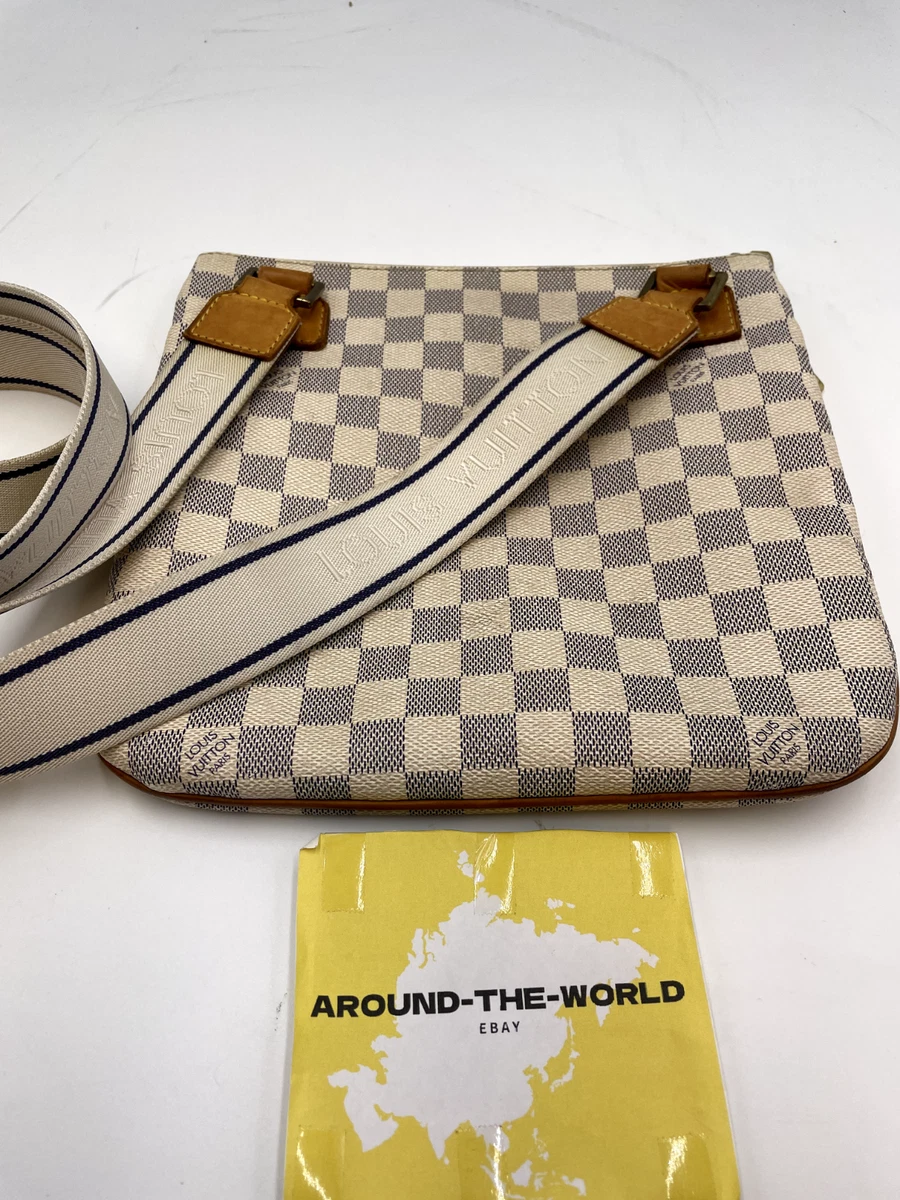 louis vuitton pre-loved damier azur pochette bosphore