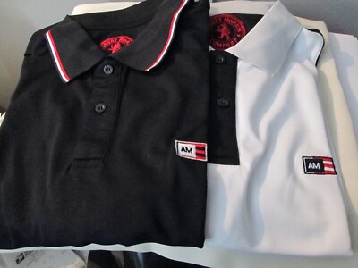 ALBERT MORRIS 2 PACK MEN'S SHORT SLEEVE COMFORT POLO SHIRTS -SIZE M