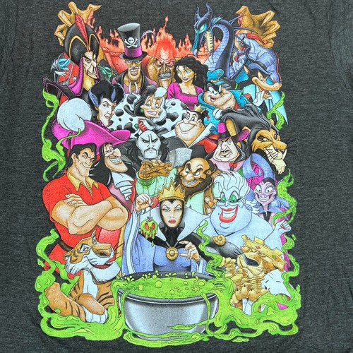 Chemise homme Disney Villains XL (réel L) gris anthracite bruyère manches courtes - Photo 1/9