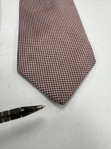 Breuer Men's Pink Geometric Silk Neck Tie $158 - Picture 5 of 10
