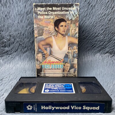 Hollywood Vice Squad VHS Tape 1986 Carrie Fisher Norstar Action Comedy Crime 
