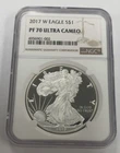 2017-W Proof $1 American Silver Eagle NGC PF70UC Classic Brown Label