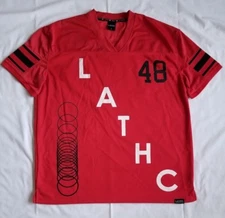 Mens XL Red Los Angeles Tree House Club(L.A.T.H.C.) Legend #48 S/Sleeves Jersey
