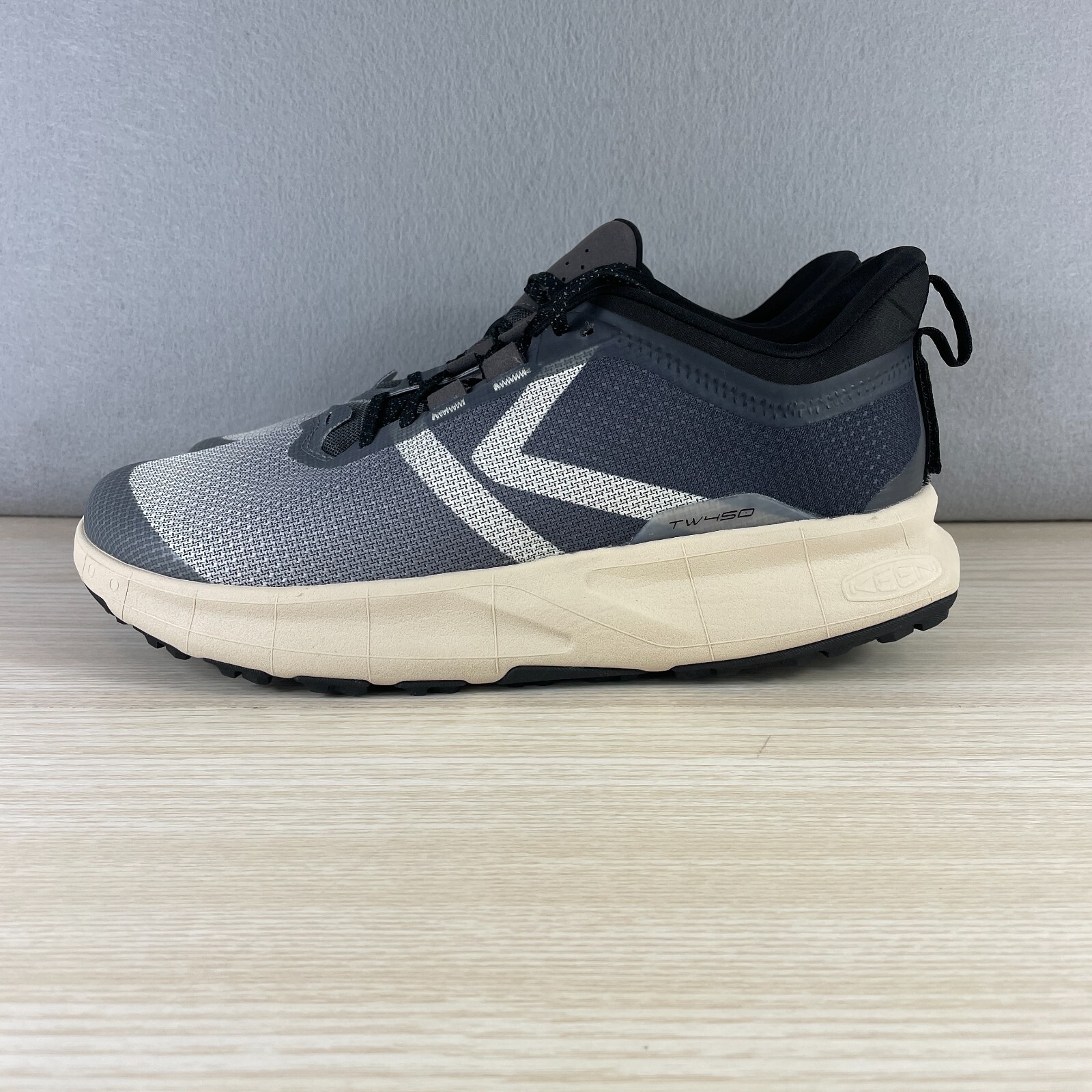 Scarpe sneaker Keen 450 Dirt uomo taglia 12 blu grigio bianco stringate escursionismo sport