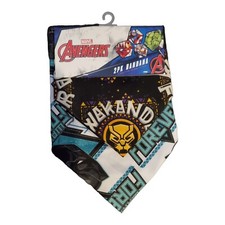 NEW Marvel Avengers 2 pack Bandana 17.5  x 17.5  Wakanda Forever Black Panther