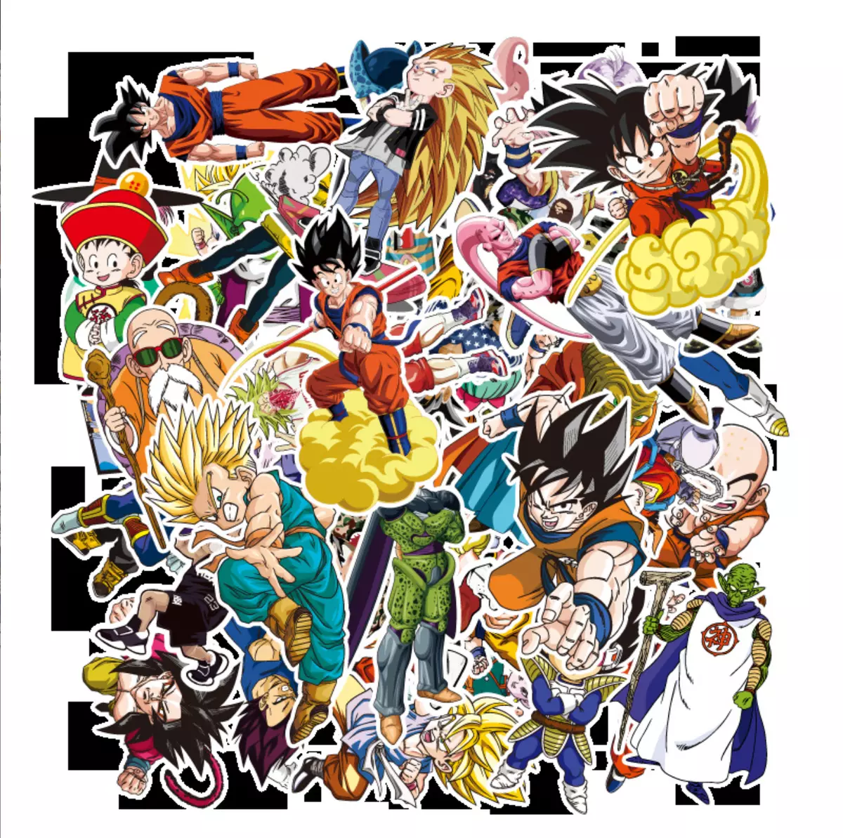 100pcs- Dragon ball stickers , Buy Luggage Skateboard laptopn Stickers  Wholesale Stickers