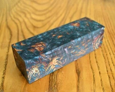 Pine cones & Resin Hybrid Wood Block Turning Blank Scales Knife Handle G149