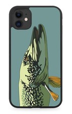 Pike Fish Rubber Phone Case Fishing Pikes Breed Fishing Long Eel Carp Carps P247