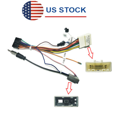 For Nissan Stereo Radio 20 PIN Wiring Harness Connector Adapter 1din 2din Cable