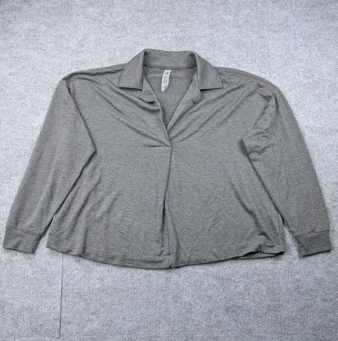 Lou & Grey Signaturesoft Sweatshirt Women Large Collared Quiet Luxury Athleisure