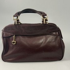Vtg 60s 70's Etienne Aigner Oxblood Small Leather Handbag Satchel Bag
