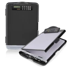 Clipboard with Storage Calculator Heavy Duty Letter Size Side Opening Nursing