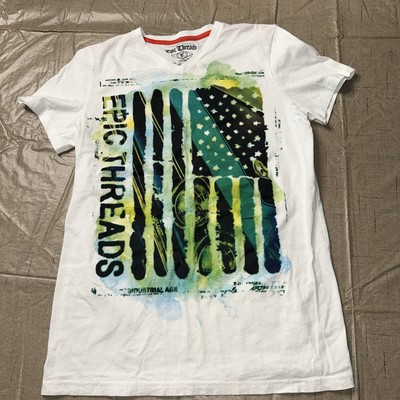 Epic Threads Women's White Graphic T-Shirt Short Sleeve Size XL
