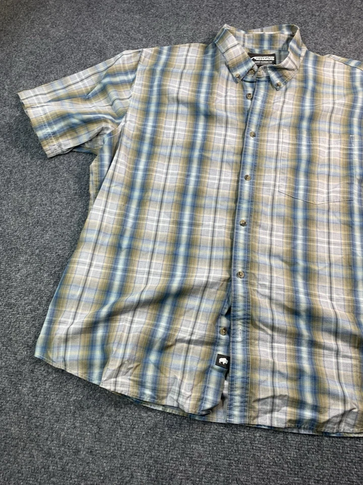 Mountain Khakis Shirt Mens 2XL Plaid Pocket Button Up Casual - Image 2 of 4