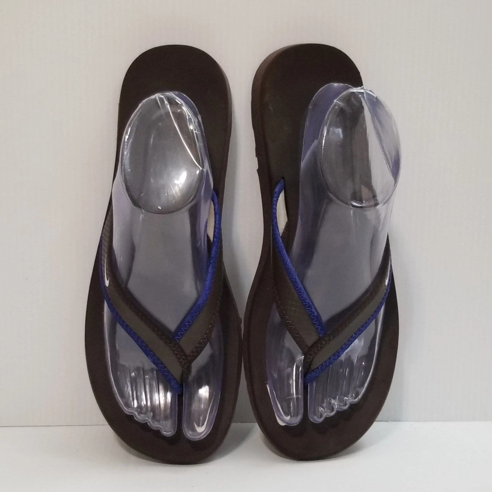 Sandali infradito Nike Celso 314870 214 donna marrone blu infradito taglia 9 slip on