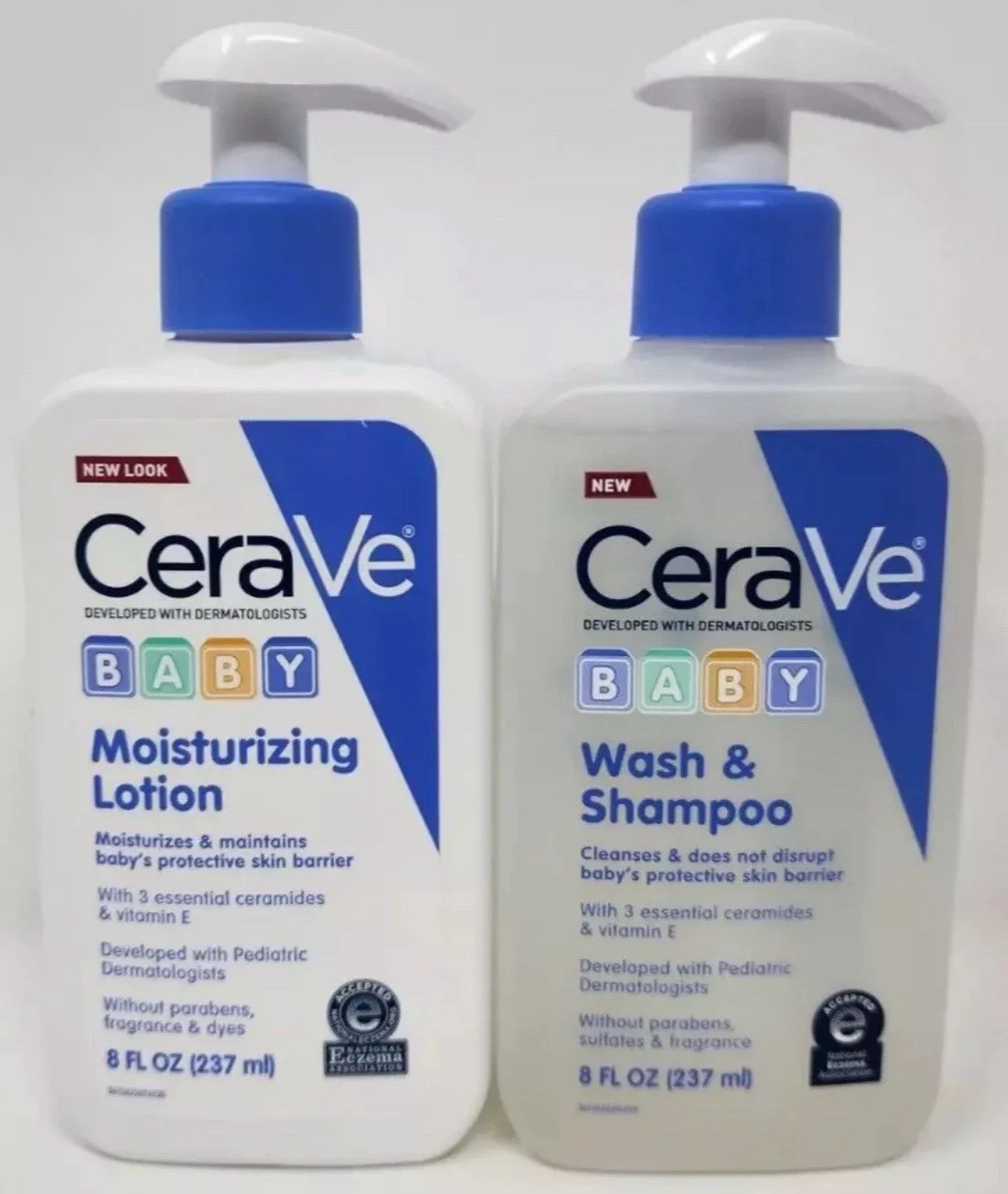 CeraVe Baby Wash/Shampoo and Lotion Set 8 oz each - New
Opens in a new window or tab