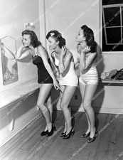 crp-10876 1940's unknown babes beauty contestants getting ready in dressing room