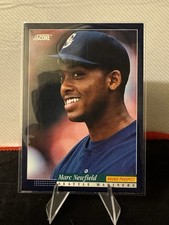 Score 1994 Marc Newfield #584 Seattle Mariners Rookie Prospect MLB Baseball Card. rookie card picture