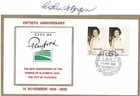 Australia 2005 BERGEN signed 50th Anniv Elizabeth  Playford Cover QEII Birthday