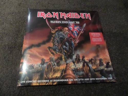 12 INCH VINYL DOUBLE ALBUM NEW & SEALED IRON MAIDEN MAIDEN ENGLAND 88 PICURE DIS