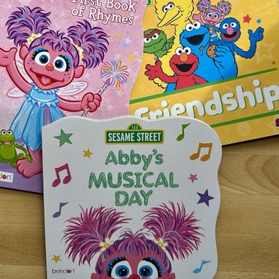Sesame Street Abby Cadabby 3 Book Set Board Books Rhymes Music Friendship