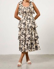 Skies Are Blue Oliva Midi Sundress Size M