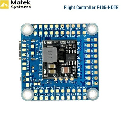 MATEK F405-HDTE F4 Flight Controller STM32F405 Built-in Dual BEC OSD 3~12S 30X30