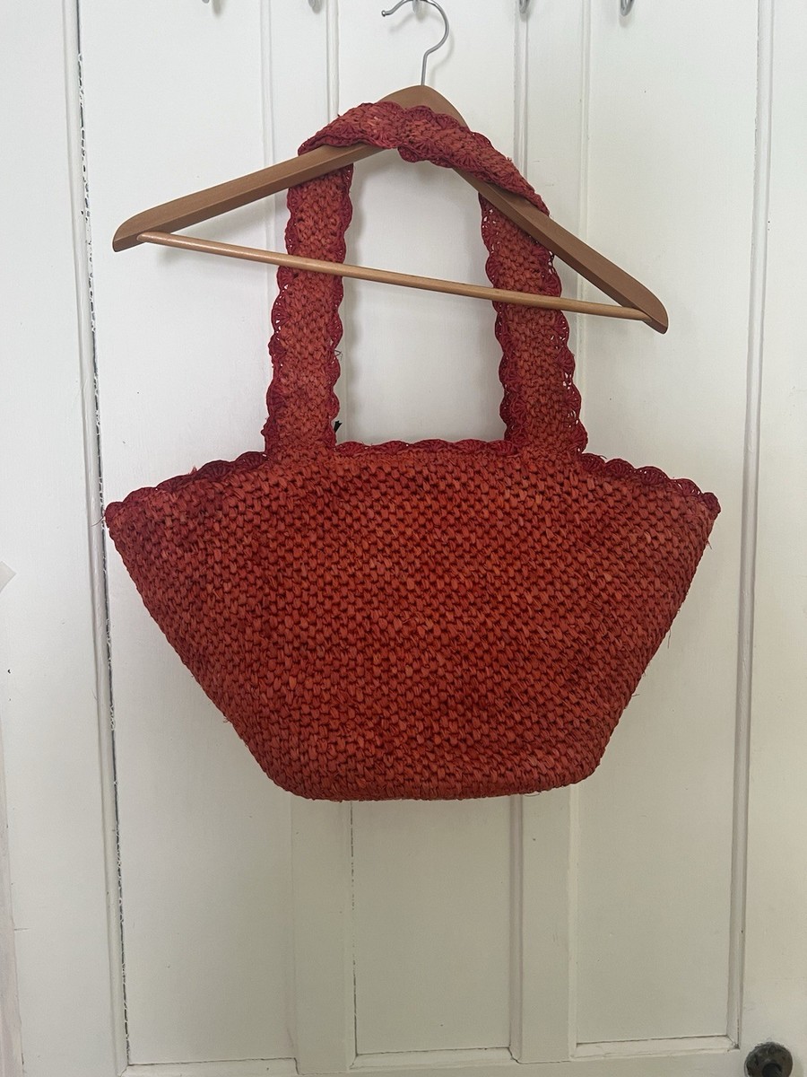 Kate Spade New York x Target Red Raffia Bow Tote Bag NWT 2025 SOLD