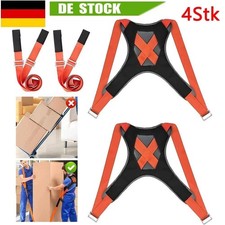 4TLG. Tragegurte Umzug M&ouml;bel Shoulder Dolly Set 400 KG Tragehilfe M&ouml;beltransport