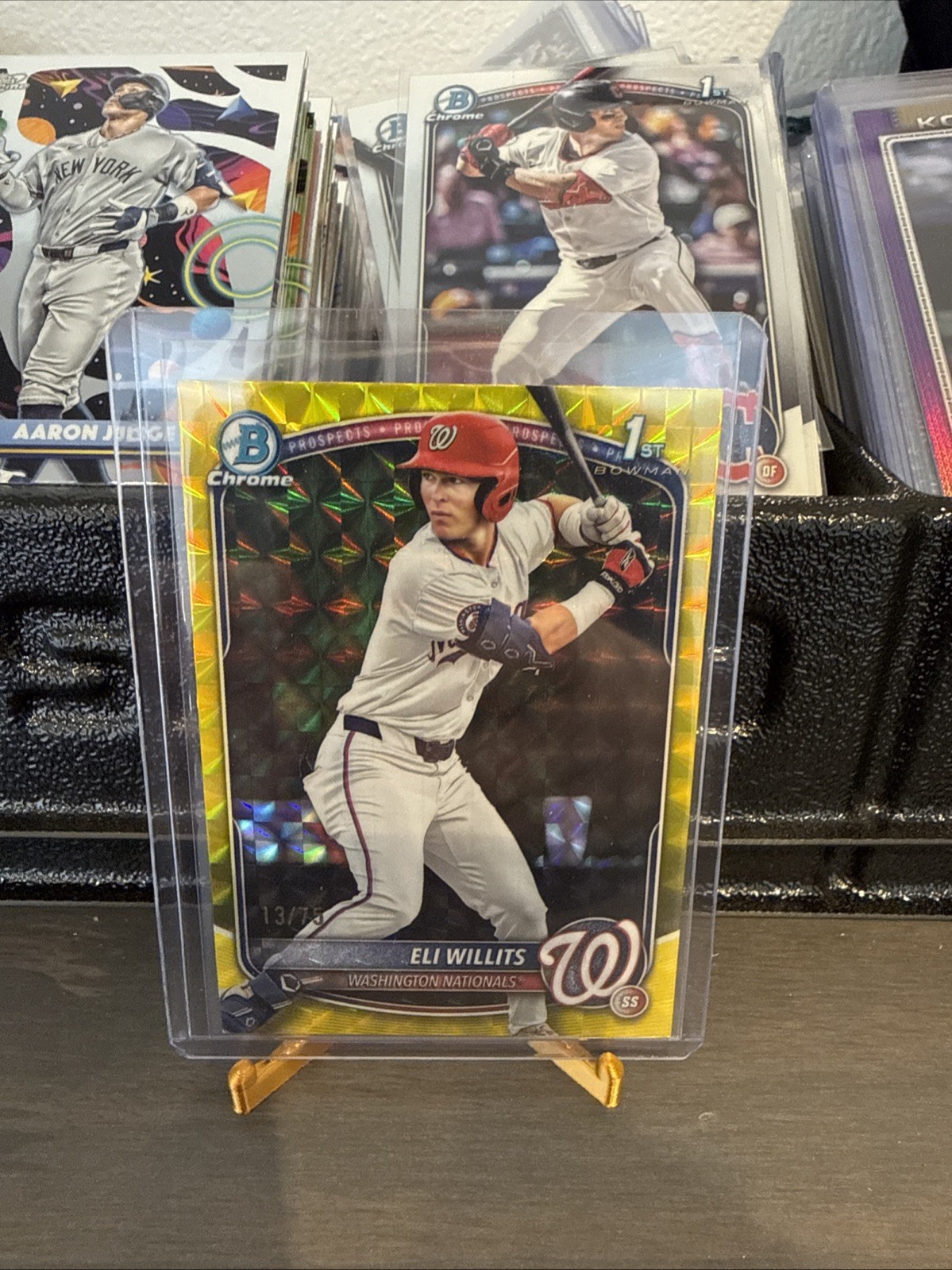 2025 Bowman Draft Chrome Yellow Geometric /75 #BDC-1 Eli Willits