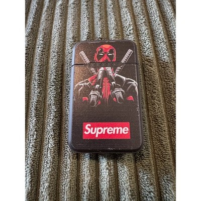 Deadpool Supreme Lighter Torch Jet Flame Refillable Butane Windproof Metal  Case