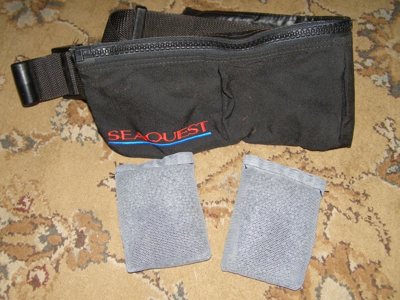 Seaquest SureLock Soft Scuba Zipper Weight belt with 4lbs beanbag weights